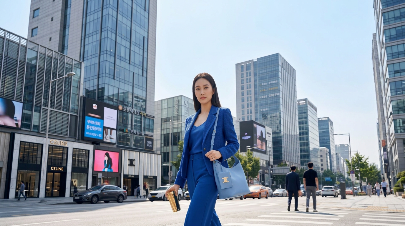 셀린느 스몰 호보 스카이 블루
